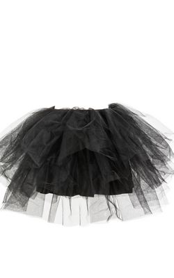 F7317-2 Cute Black Mesh Mini Skirt for Bustier,Corset, Costume